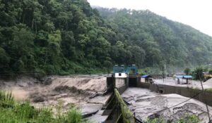 बाढीले इन्द्रावती तेस्रो जलविद्युत् आयोजनामा क्षति