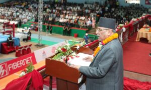 प्रधानमन्त्रीद्वारा प्रकाश दाहाल स्मृति राष्ट्रिय बक्सिङ प्रतियोगिता उद्घाटन