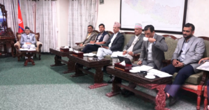 सभामुखद्वारा दलका प्रमुख सचेतकहरुसँग छलफल