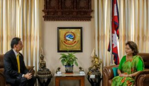 परराष्ट्रमन्त्रीसँग थाई राजदूतको शिष्टाचार भेट