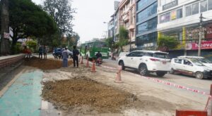 कुपण्डोलको भासिएको सडक मर्मतपछि सवारी सञ्चालन