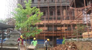 नुवाकोटको साततले दरबार पुनःनिर्माणमा जुटे चिनियाँ