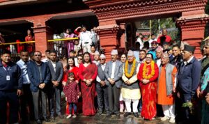 राष्ट्रपतिद्वारा दक्षिणकाली मन्दिरमा पूजाअर्चना