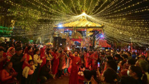 राजधानीका शक्तिपीठलाई झिलीमिली बत्तीले सिँगारियो