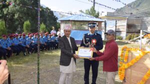 जग्गादातालाई प्रहरीको सम्मान