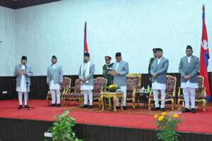 प्रधानन्यायाधीश राउतले लिए शपथ