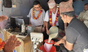 बिरौटामा दूध सङ्कलन केन्द्र