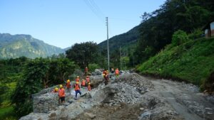 म्याग्दीमा सडक स्तरोन्नतिले गति लियो