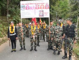 सुरु भयो नेपाली सेनाको ‘एकीकरण पदयात्रा’ (तस्बिरहरु)