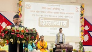 प्रधानमन्त्री ओलीद्वारा एकैपटक मधेस प्रदेशका ६४ सडक योजनाको शिलान्यास