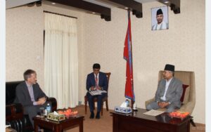 उपराष्ट्रपति यादवसँग अमेरिकी राजदूत थम्प्सनको भेटवार्ता