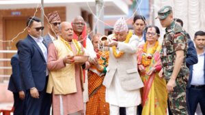 राष्ट्रपति पौडेलद्वारा गुह्येश्वरीमा अघ्र्यदान