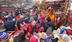 शनिबार छ हजार ३९३ जना भक्तजनले पाथीभरा दर्शन गरे