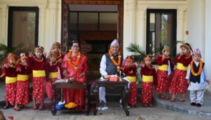 राष्ट्रपतिद्वारा कन्या पूजा