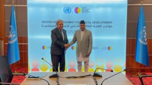 राष्ट्रपतिसँग महासचिव गुटेरेसको शिष्टाचार भेट