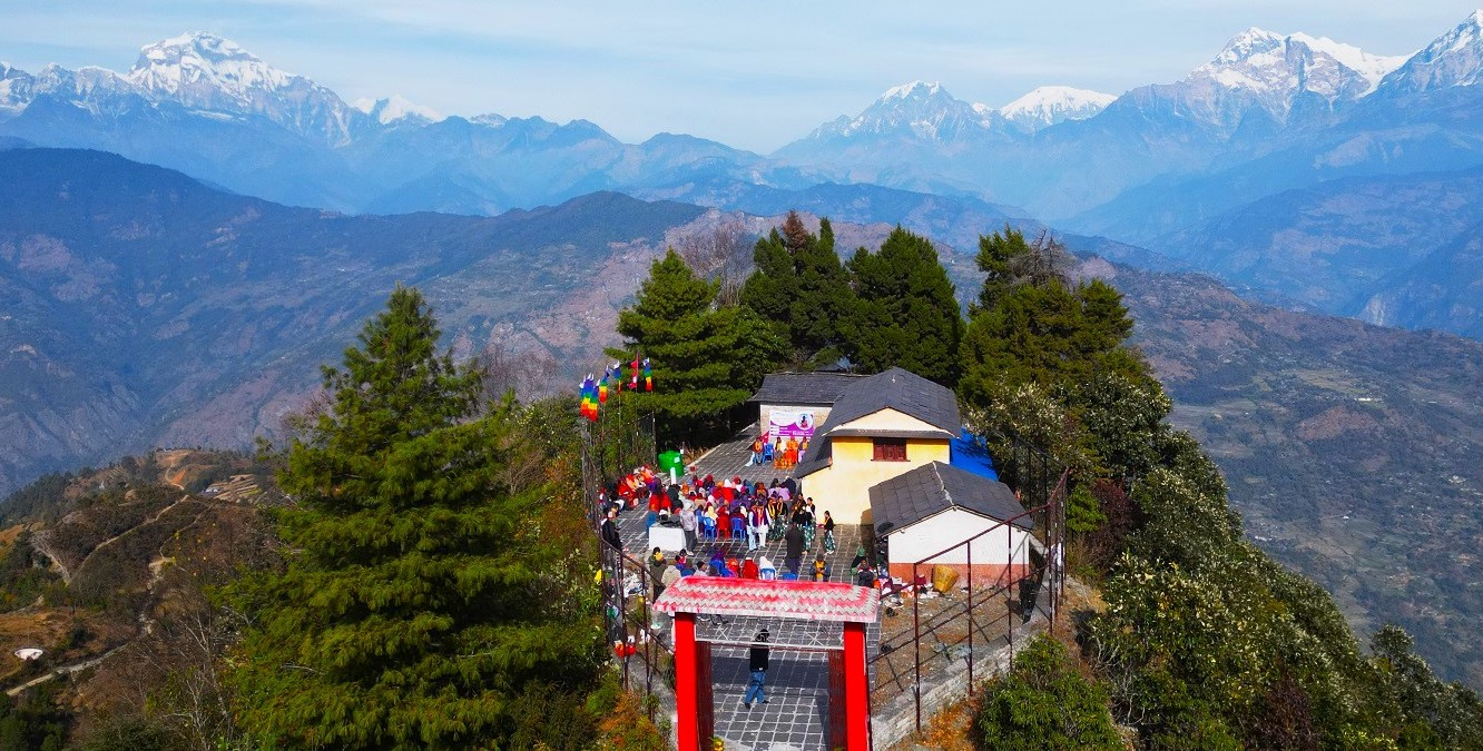 योग, ध्यान र दृष्यावलोकनका लागि ‘स्वर्गाश्रम’