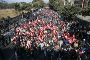 कांग्रेस विशेष महाधिवेशन : भृकुटीमण्डप पुग्दै र्‍याली (तस्बिरहरू)