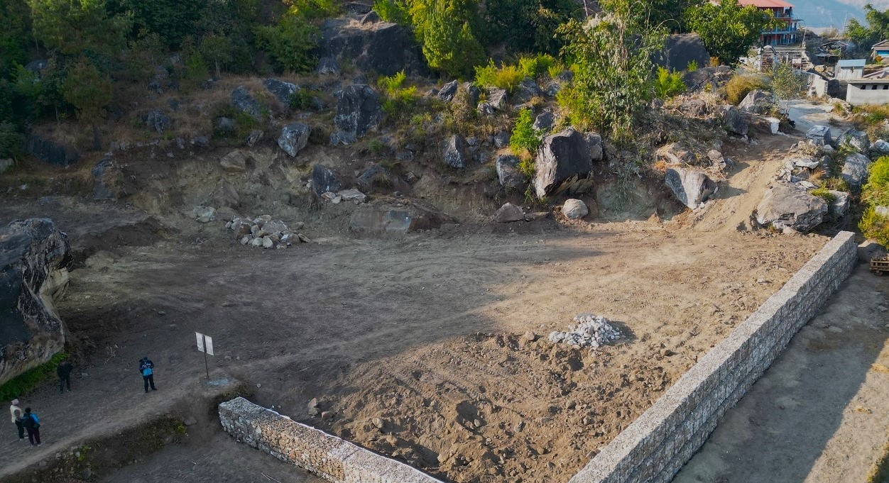 घारमा व्यवस्थित खेलमैदान निर्माण थालियो