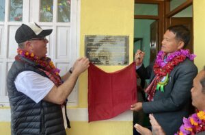 जर्मन विद्यार्थीको सहयोगमा विद्यालय भवन निर्माण