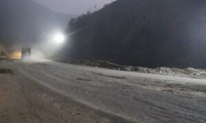 तुइन खोलाको पहिरोमा ‘फ्लड लाइट’ जडान