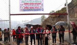 ५५ लाख लागतमा खेलमैदान निर्माण