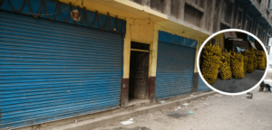 केरा नआउँदा कुलेश्वर फलफूल बजारका सटर बन्द