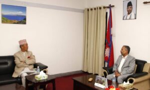 उपराष्ट्रपति यादवसँग कोशी प्रदेश प्रमुख खापुङको भेट