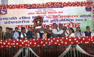 कोशी प्रदेशस्तरीय राष्ट्रपति रनिङ शिल्डमा सुनसरी च्याम्पियन