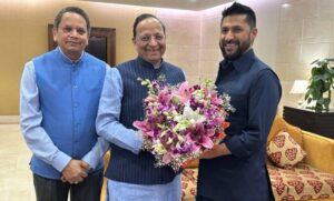 सभापति लामिछाने र भाजपा अध्यक्ष नबिनबीच भेटवार्ता हुँदै