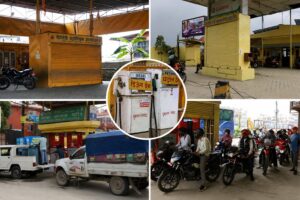 काठमाडाैंका पेट्रोल पम्पको बदमासी, मूल्य घटेसँगै ‘सटर डाउन’