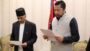 ऊर्जामन्त्रीसमक्ष विद्युत् नियमन आयोगका नवनियुक्त पदाधिकारीको शपथ